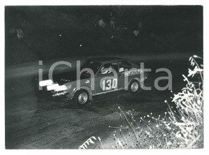 Fotografia d epoca originale 1972 PISA  RALLY Fiat 128 Coupé n.130  Simonetta DEL MAZZA Foto 17x13 1