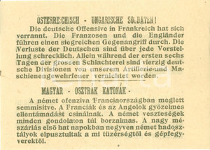Documento originale, autentico 1918 PROPAGANDA AEREA WW1 Esercito tedesco sconfitto fronte francese Volantino 1