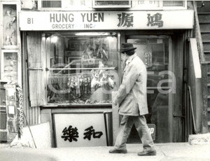 Fotografia d epoca originale 1980 NEW YORK Macelleria HUNG YUEN nel quartiere CHINATOWN di MANHATTAN Foto 3 1