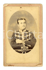 Fotografia d epoca originale 1900 ca FRANCE Armée française  Soldat français CDV Photo N. PAUL 6x10 cm 1