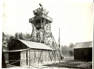 Fotografia d epoca originale 1944 RSI PAVIA TICINELLO Postazione contraerea  Torre di osservazione Foto 1