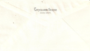 Materiale pubblicitario d’epoca 1960 ca MADRID Hotel CASTELLANA HILTON Busta intestata VUOTA Air Mail 1 1