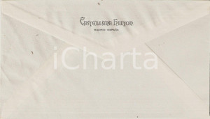 Materiale pubblicitario d’epoca 1960 ca MADRID Hotel CASTELLANA HILTON Busta intestata VUOTA Air Mail 3 1
