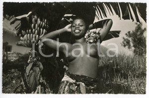 1950 ca CONGO BELGE Kasai - Jeune fille ETHNIC NUDE Carte postale FP NV Cartolina d'epoca, non viaggiata.FOTOGRAFO: Photo-Home, Leopoldville CONDIZIONI:GOOD/buonoFORMATO: 14x9 cm originale e autentica 1