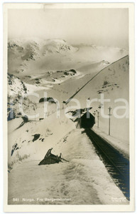 1910 ca  NORWAY - BERGENSBANEN Train tracks and tunnels - Postcard FP NV  Cartolina postale d'epoca, non viaggiata. CONDIZIONI:FAIR/discreto Lievi smussature agli angoliFORMATO: 9x14 cm originale e autentica 1