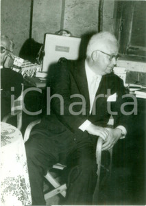 Fotografia d epoca originale 1955 PESCARA Critico Francesco FLORA al Premio Letterario D ANNUNZIO Foto 1