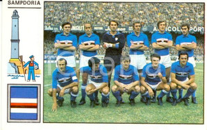 Oggetto da collezione cartaceo PANINI CALCIATORI 1971 - 1972 Figurina SAMPDORIA Formazione *Serie A (1) 1