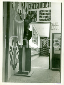 Fotografia d epoca originale 1936 VATICANO Sala CECOSLOVACCHIA  Esposizione mondiale stampa cattolica 1