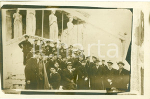 Fotografia d epoca originale 1932 ATENE Marchese Giuseppe TRIONFI Equipaggio cannoniera VITTURI Fotografia 1
