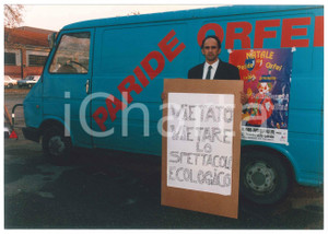 Fotografia d epoca originale 1993 CIRCO PADOVA Paride ORFEI promuove il suo spettacolo ecologico Foto 4 1