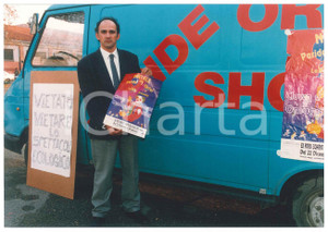 Fotografia d epoca originale 1993 CIRCO PADOVA Paride ORFEI promuove il suo spettacolo ecologico Foto 2 1