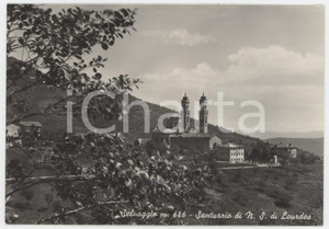 Cartolina originale da collezione 1950 ca GIAVENO Santuario Nostra Signora di Lourdes al Selvaggio Cartolina 1