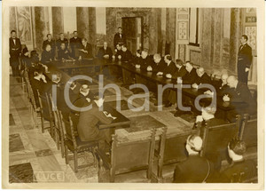 Fotografia d epoca originale 1938 ROMA Giuseppe BOTTAI riceve Presidente Real Accademia di SPAGNA Fotografia 1