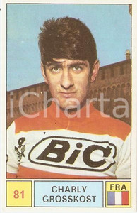 Oggetto da collezione cartaceo PANINI  SPRINT 1971 Figurina valida Charly GROSSKOST n 81 Ciclismo Sponsor BIC 1
