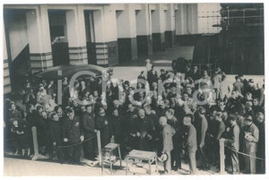 Documento originale, autentico 1932 NAPOLI Inaugurazione centrale termica ENTE AUTONOMO VOLTURNO Foto 23x15 cm 1