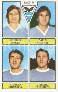Oggetto da collezione cartaceo PANINI  CALCIATORI 1971 1972 Figurina LAZIO Massa Facchin Chinaglia Fortunato 1