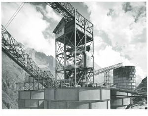 Fotografia d epoca originale 1963 LAI DA CURNERA SVIZZERA Costruzione della diga  Cantiere  Foto 22 1
