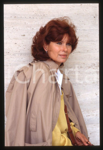 Fotografia d epoca originale 35mm vintage slide 1990ca FESTIVAL CANNES Lea MASSARI Ritratto dell attrice 28 1