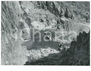 Fotografia d epoca originale 1963 LAI DA CURNERA / SVIZZERA Costruzione della diga  Cantiere 3 Foto 1