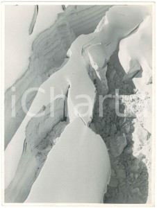 Fotografia d epoca originale 1965 ca MONTE BIANCO Glacier du Géant   Foto 17x23 1 1
