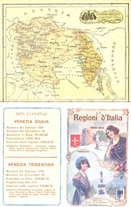 Materiale pubblicitario d’epoca 1920 ca MILANO Acqua CHININAMIGONE Cartolina pubblicitaria SICILIA / SARDEGNA 1