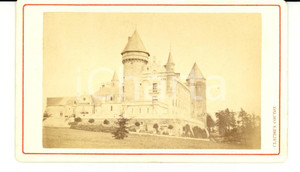 Fotografia d epoca originale 1890 VICHY F Vue du Chateau de BUSSET Photo Claudius COUTON 1