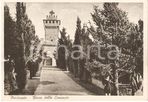 Cartolina originale da collezione 1950 ca PREDAPPIO (FC) Rocca delle Caminate ANIMATA FG NV 1