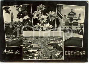 Cartolina originale da collezione 1956 CREMONA Vedutine della città Cartolina postale FG VG 1