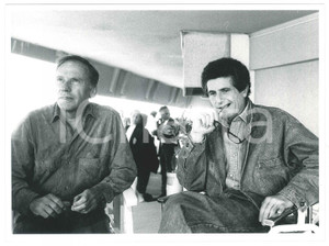 Fotografia d epoca originale 1986 FESTIVAL DI CANNES JeanLouis TRINTIGNANT Claude LELOUCH Foto 1