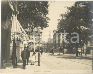 Fotografia d epoca originale 1904 CASSEL GERMANY Standeplatz Fotografia ANIMATA n° 353 1 1