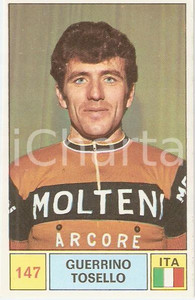 Oggetto da collezione cartaceo PANINI SPRINT 1971 Figurina Guerrino TOSELLO n. 147 Ciclismo Sponsor MOLTENI 3 1