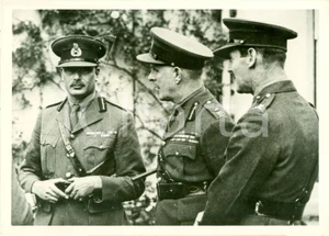 Fotografia d epoca originale 1939 LONDON WW2 Duca di GLOUCESTER con John VEREKER Lord GORT Fotografia 1