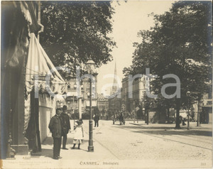 Fotografia d epoca originale 1904 CASSEL GERMANY Standeplatz Fotografia ANIMATA n° 353 2 1