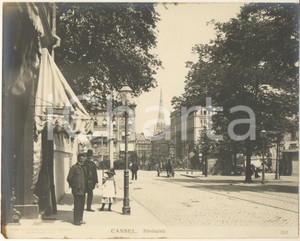 Fotografia d epoca originale 1904 CASSEL GERMANY Standeplatz Fotografia ANIMATA n° 353 3 1
