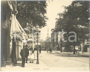 Fotografia d epoca originale 1904 CASSEL GERMANY Standeplatz Fotografia ANIMATA n° 353 4 1