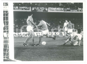 Fotografia d epoca originale 1990 ca CALCIO Napoli vs VfB Stuttgart  Gol Antonio CARECA Foto 24x18 cm 1 1