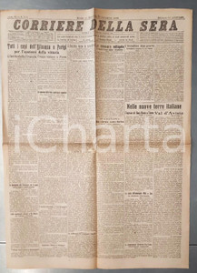 Giornale, rivista storica 1918 WW1 CORRIERE DELLA SERA Capi dell Alleanza a Parigi  Nuove terre italiane 1