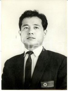 Fotografia d epoca originale 1968 COREA DEL NORD Nazionale calcio  Kim SEUNG IL ala sinistra FOTO 1
