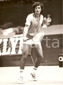 Fotografia d epoca originale 1980 MILANO Tennis BROOKLYN TOURNAMENT Gianluca RINALDINI durante match Foto 1