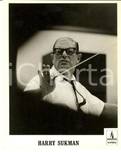 Fotografia d epoca originale 1970 ca Ritratto del compositore Harry SUKMAN Fotografia SERIALE 18x24 cm 1