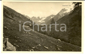Cartolina originale da collezione 1930 ca LIVIGNO SO Valle delle MINE e ghiacciaio dello ZEMBRASCA Cartolina NV 1