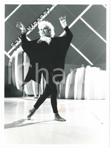 Fotografia d epoca originale 1985 ca MUSICA  SAINT VINCENT ESTATE  Donatella RETTORE 3 Foto 18x24 1