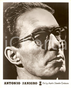 Fotografia d epoca originale 1960 ca LOS ANGELES Chamber Orchestra Conductor Antonio JANIGRO Photo 3 1