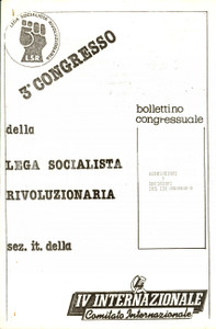 Materiale pubblicitario d’epoca 1980 LEGA SOCIALISTA RIVOLUZIONARIA Battaglia contro il Fronte Popolare 2 1
