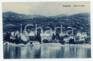 1925 LAURANA - LOVRAN (CROAZIA) Ville al mare - Cartolina FP NV Cartolina d'epoca, non viaggiata. CONDIZIONI:FAIR/discreto Lievi brunitureFORMATO: 13x9  cm originale e autentica 1
