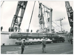 Fotografia d epoca originale 1975 ca Ditta Franco TOSI LEGNANO  ATB Italia  Imbarco reattore raffineria 6 1