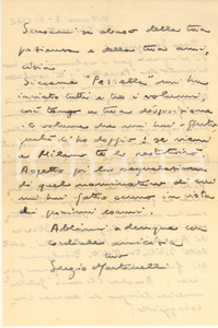 Autografo originale 1942 MILANO Sergio MARTINELLI chiede la promozione dei suoi libri Autografo 1