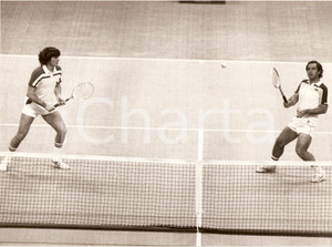 Fotografia d epoca originale 1982 MILANO Tennis CUORE CUP Adriano PANATTA Paolo BERTOLUCCI Doppio Foto 1