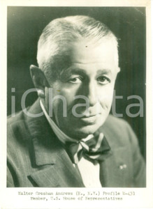 Fotografia d epoca originale 1945 ca USA Walter GRESHAM ANDREWS U.S. House of Representatives Fotografia 1