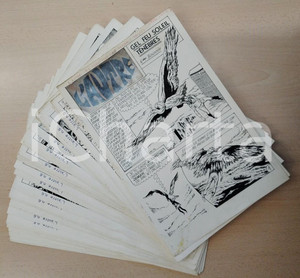 1972 Luciano BERNASCONI L'Autre - Sesto episodio STORIA COMPLETA 58 Tavole Lotto composto dalle 58 tavole originali che compongono il sesto episodio della serie a fumetti "L'Autre".  PAGINE: 58CONDIZIONI:FAIR/discreto Lievi bruniture e gualciture su alcune delle tavoleFORMATO: 25x37 cm originale e autentica 1